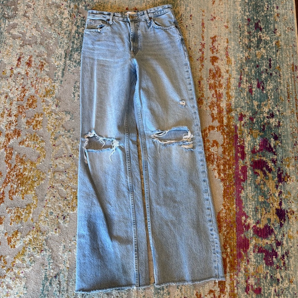 Zara Wide Leg Jeans Size 6